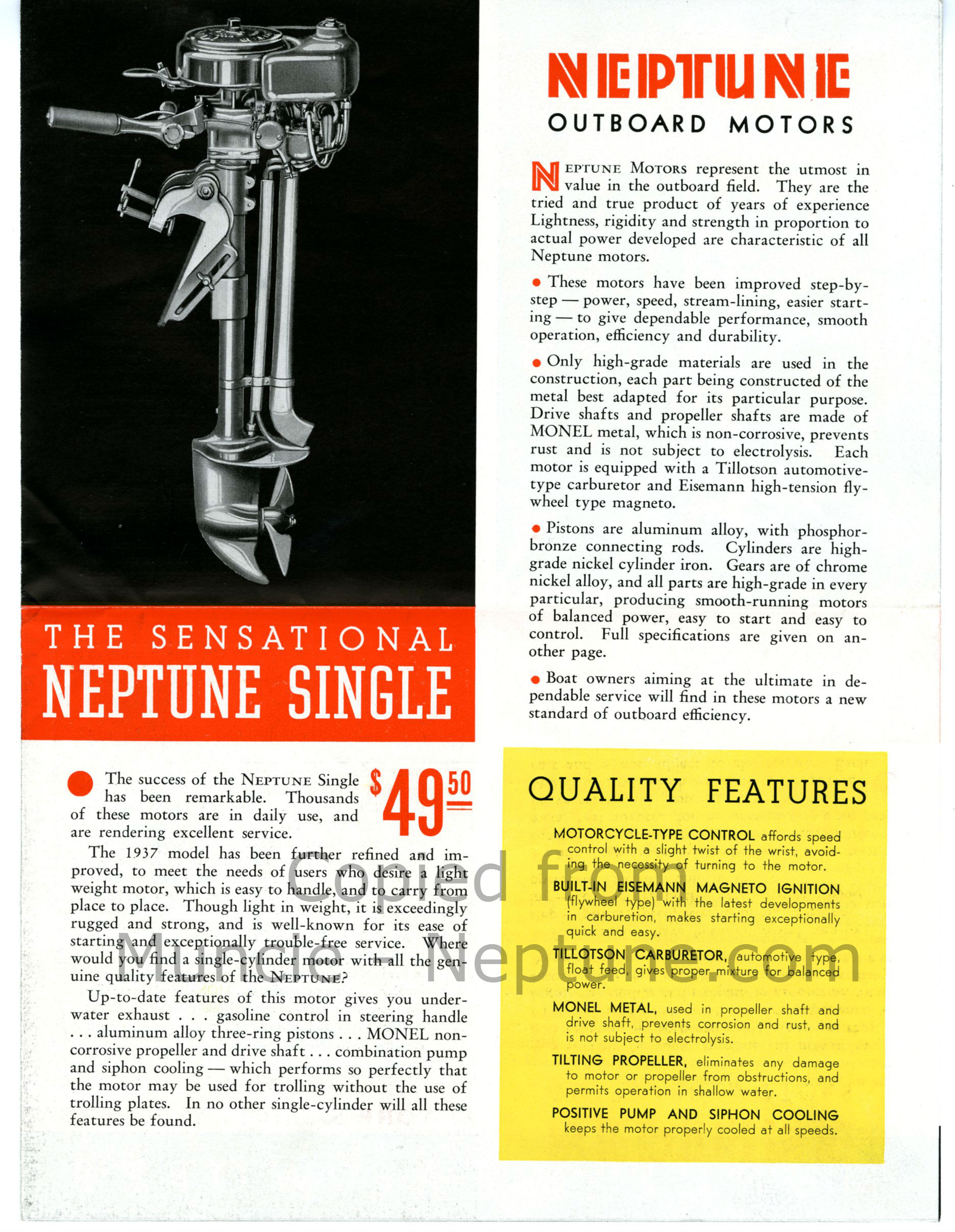 1937 MuncieNeptune Outboard